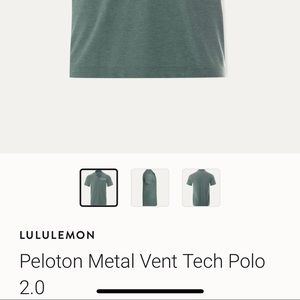 Peloton Lululemon XXL NWOT Metal Vent Tech Polo